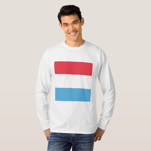 Luxembourg Flag Emblem T-shirt (Voorkant volledig)