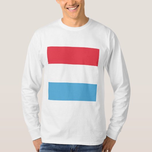 Luxembourg Flag Emblem T-shirt (Voorkant)