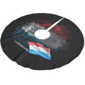 Luxembourg flag kerstboom rok (Gekanteld)