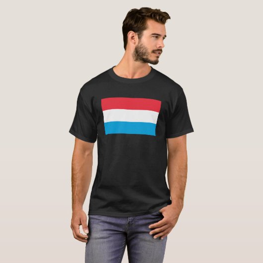 Luxembourg Flag T-Shirt, Patriotic T-Shirt (Voorkant volledig)