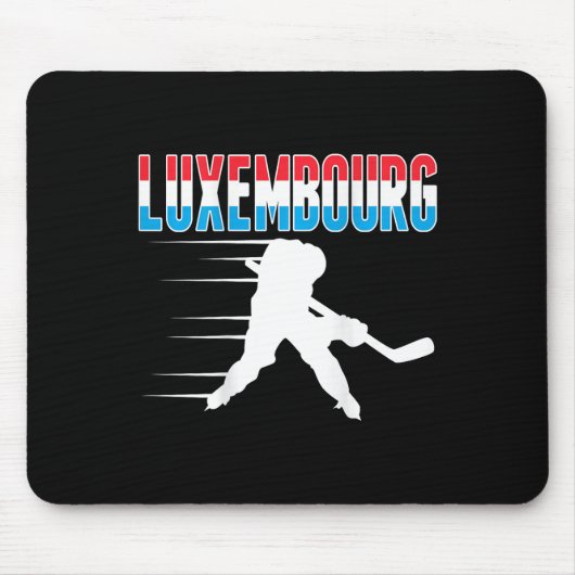 Luxembourg Ice Hockey Fans Jersey Luxembourgish Ho Muismat (Voorkant)