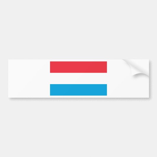 Luxembourg - Lëtzebuerg - Luxemburg Bumpersticker (Voorkant)