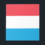 Luxembourg - Lëtzebuerg - Luxemburg Notitieblok<br><div class="desc">Luxemburg Flagge - Lëtzebuerger Fändel</div>