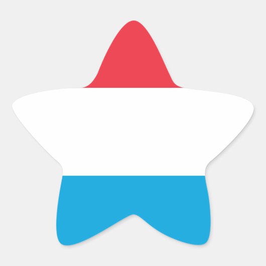 Luxembourg - Lëtzebuerg - Luxemburg Ster Sticker (Voorkant)