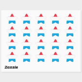 Luxembourg - Lëtzebuerg - Luxemburg Ster Sticker (Vel)