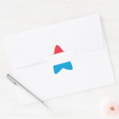 Luxembourg - Lëtzebuerg - Luxemburg Ster Sticker (Envelop)