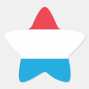 Luxembourg - Lëtzebuerg - Luxemburg Ster Sticker