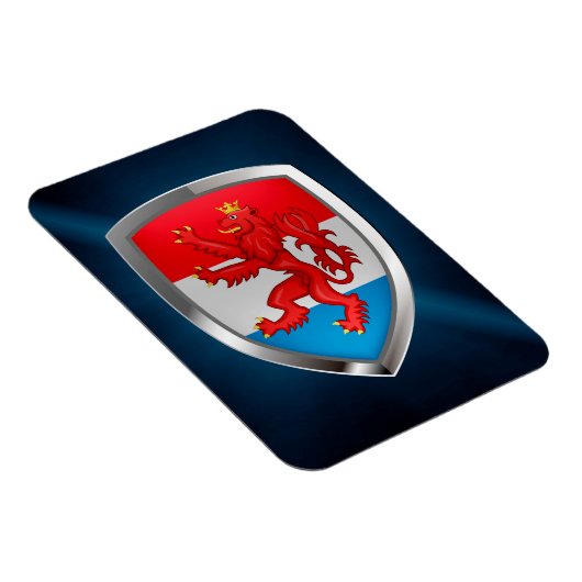 Luxembourg Metallic Emblem Magneet (Rechterzijde)