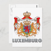 Luxembourger Emblem Briefkaart (Voorkant / Achterkant)