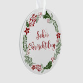 Luxembourgish Merry Kerstmis, Schéi Chrëschtdeeg Ornament (voorkant)