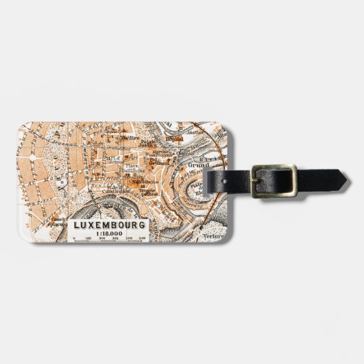 Luxemburg Bagagelabel (Voorkant horizontaal)