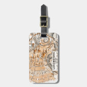 Luxemburg Bagagelabel (Voorkant verticaal)