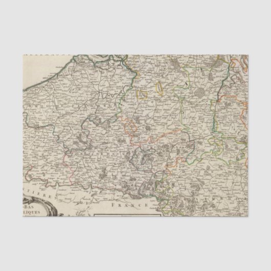 Luxemburg, België Tissuepapier (Voorkant)