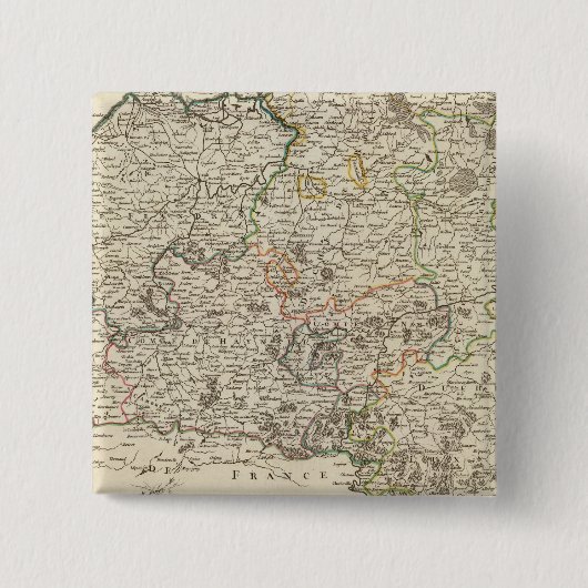 Luxemburg, België Vierkante Button 5,1 Cm (Voorkant)