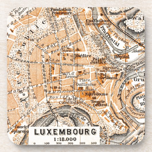 Luxemburg Bier Onderzetter (Voorkant)