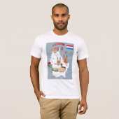 Luxemburg Cartoon Map T-shirt (Voorkant volledig)