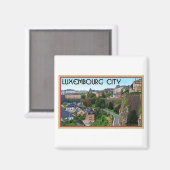 Luxemburg City Magneet (Voorkant / Achterkant)