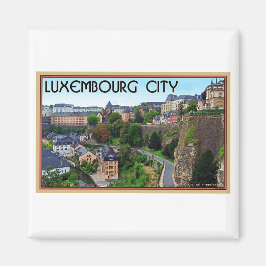 Luxemburg City Magneet (Voorkant)