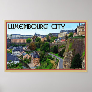 Luxemburg City Poster