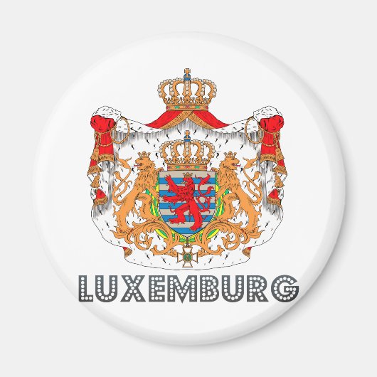 Luxemburg Coat of Arms Magneet (Voorkant)