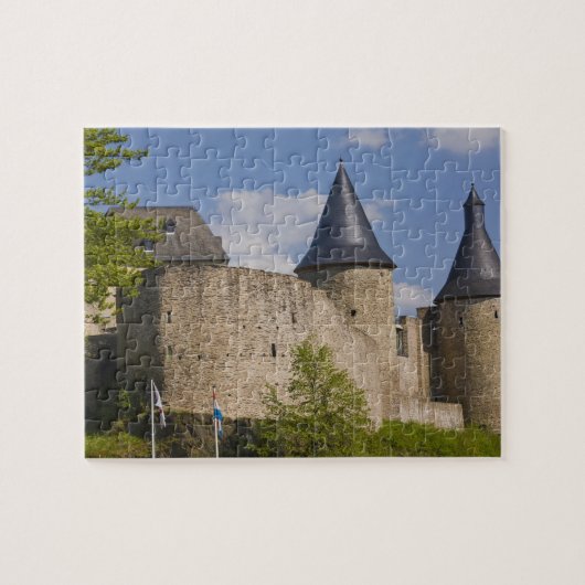 Luxemburg, de Tuurvallei. Bourscheid Legpuzzel (Horizontaal)