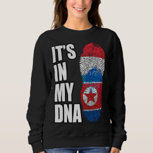 Luxemburg en Noord-Koreaanse Mix DNA-erfgoedvlag Trui