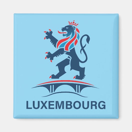 Luxemburg Europa Magneet (Voorkant)