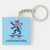 Luxemburg Europa Sleutelhanger (Achterkant)