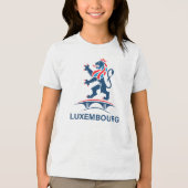 Luxemburg Europa Tri-Blend Shirt (Voorkant)
