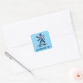 Luxemburg Europa Vierkante Sticker (Envelop)