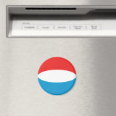 Luxemburg Fisheye Vlag Magneet (Insitu (Vaatwasser))