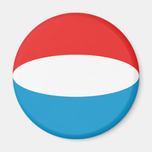 Luxemburg Fisheye Vlag Magneet