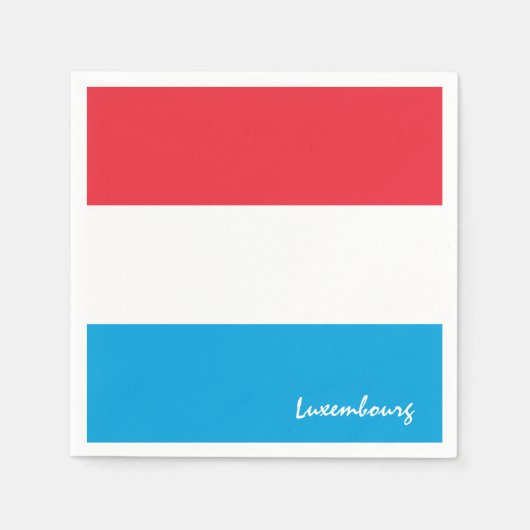 Luxemburg & Flag party mode/sport fans Servet (Voorkant)