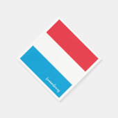 Luxemburg & Flag party mode/sport fans Servet (Hoek)