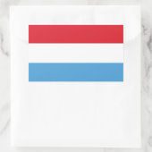 Luxemburg Flag Rechthoekige Sticker (Tas)