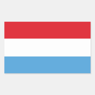 Luxemburg Flag Rechthoekige Sticker