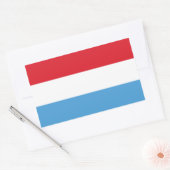 Luxemburg Flag Rechthoekige Sticker (Envelop)