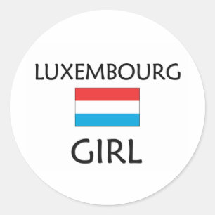 LUXEMBURG GIRL RONDE STICKER
