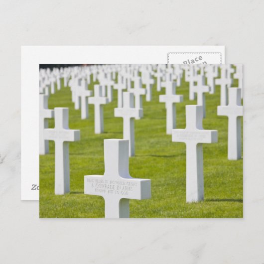 Luxemburg, Hamm. Amerikaanse militaire begraafplaa Briefkaart (Voorkant / Achterkant)