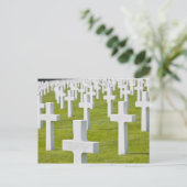 Luxemburg, Hamm. Amerikaanse militaire begraafplaa Briefkaart (Staand voorkant)