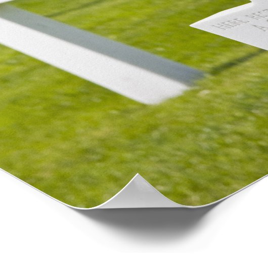 Luxemburg, Hamm. Amerikaanse militaire begraafplaa Poster (Hoek)