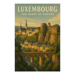 Luxemburg – Het Hart van Europa Perfect Poster
