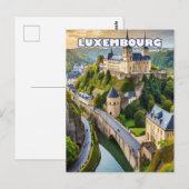 Luxemburg, joyau tussen valleien en heuvels briefkaart (Voorkant / Achterkant)