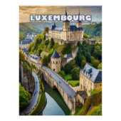 Luxemburg, joyau tussen valleien en heuvels perfect poster (Voorkant)