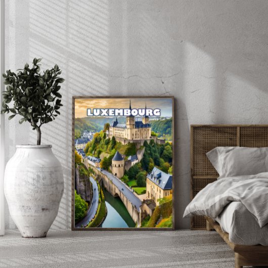 Luxemburg, joyau tussen valleien en heuvels perfect poster