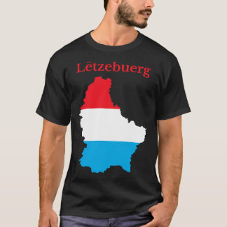 Luxemburg Kaart Design Luxemburg T-shirt