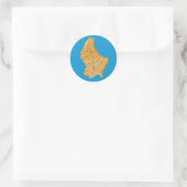 Luxemburg Kaart Sticker (Tas)