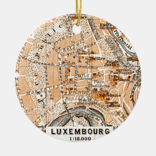 Luxemburg Keramisch Ornament (Voorkant)