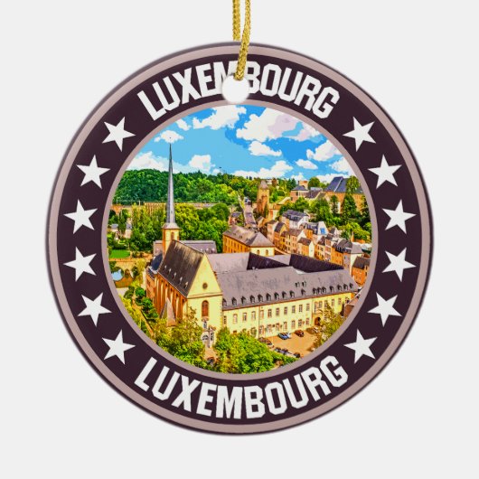 Luxemburg Keramisch Ornament (Voorkant)