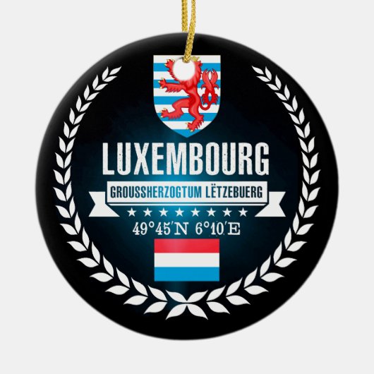 Luxemburg Keramisch Ornament (Voorkant)